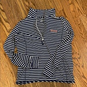 Vineyard Vines Navy and White Striped Top